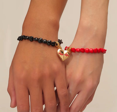 Pulseras de Pareja Corazón Unido