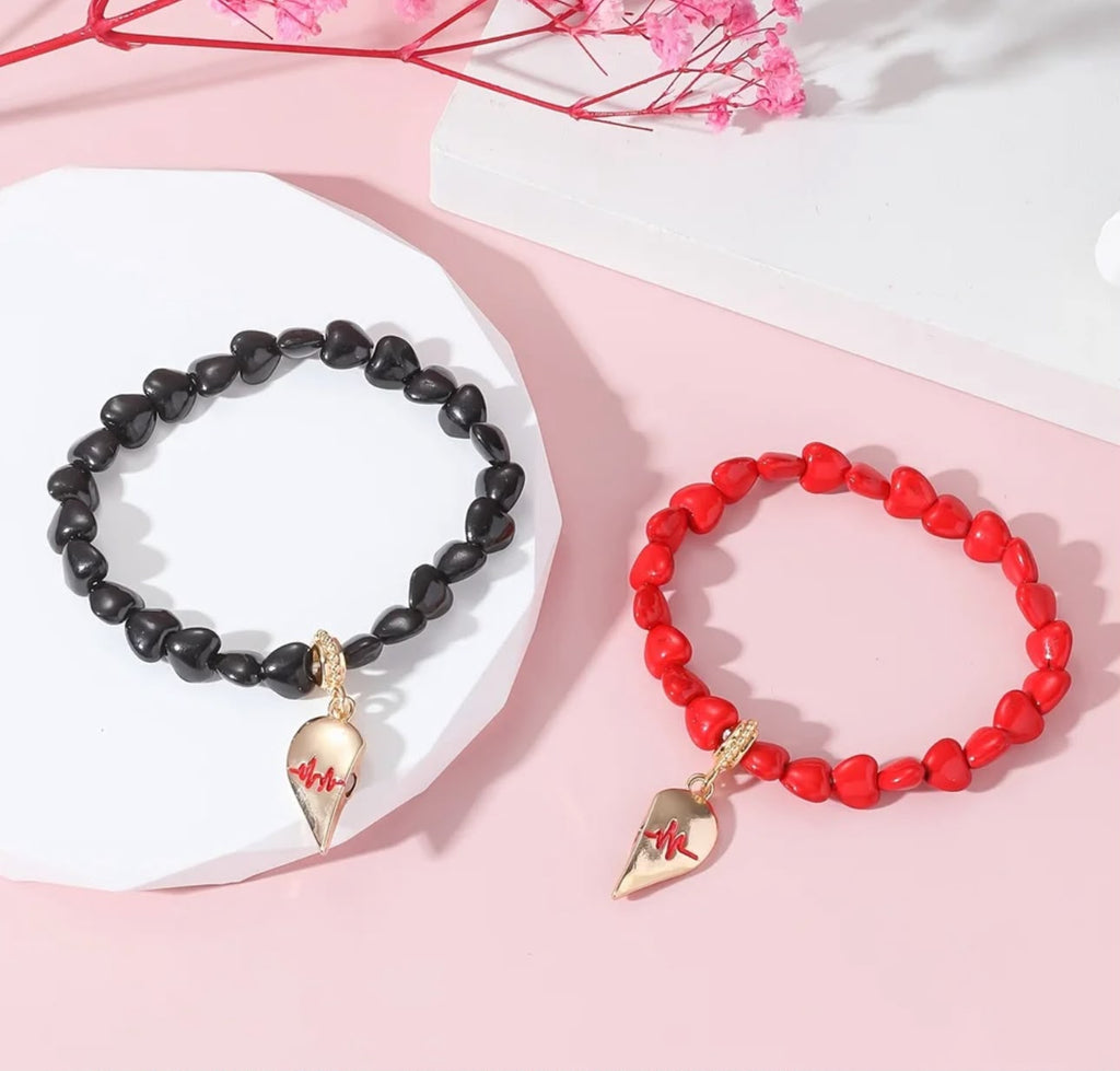 Pulseras de Pareja Corazón Unido
